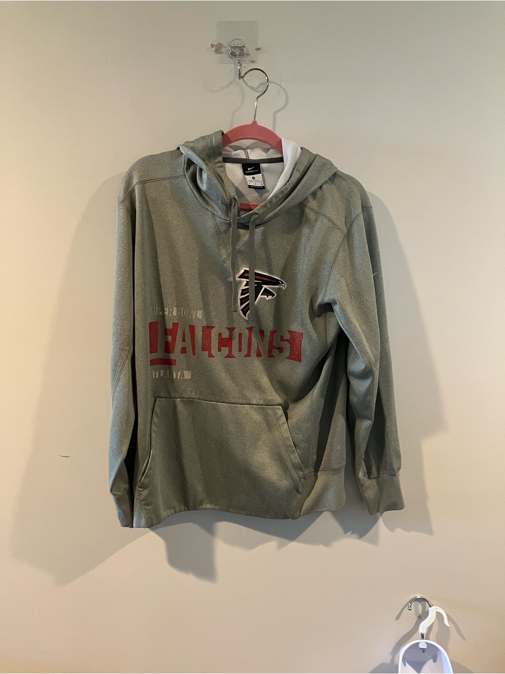 Nike Atlanta Falcons 2016 Super Bowl grey Pullover Hoodie